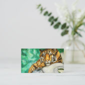 Cartes de visite de la patience (tigre) (Debout devant)