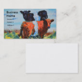 Cartes de visite de la peinture à la feuille de ta (Devant / Derrière)