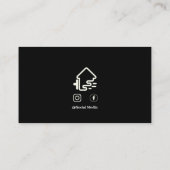 Cartes de visite de la peinture de maison simple (Dos)