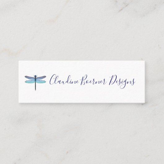 Cartes de visite de la petite libellule (Devant)