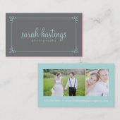 Cartes de visite de la photographie à cadre mou -  (Devant / Derrière)