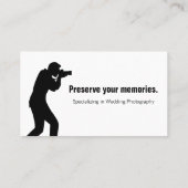 Cartes de visite de la photographie à la mode (Dos)