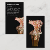 Cartes de visite de la photographie florale (Devant / Derrière)