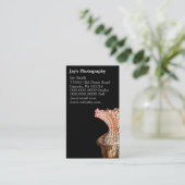 Cartes de visite de la photographie florale (Debout devant)