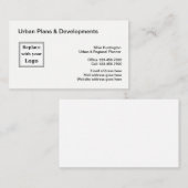 Cartes de visite De La Planification Urbaine Et Du (Devant / Derrière)
