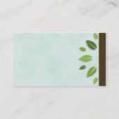 Cartes de visite de la pouponnière de Tree House (Dos)