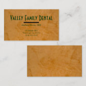 Cartes de visite de la pratique dentaire (Devant / Derrière)