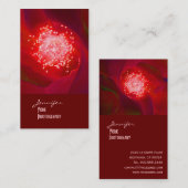 cartes de visite de la Red Rose (Devant / Derrière)