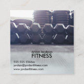 Cartes de visite de la remise en forme de Dumbbell (Dos)