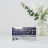 Cartes de visite de la remise en forme de Dumbbell (Debout devant)