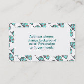 Cartes de visite de la remorque Tear Drop RV (Dos)