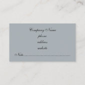 Cartes de visite de la Rose rouge (Dos)