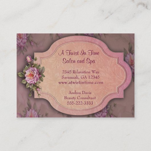 Cartes de visite de la Rose rouge (Devant)