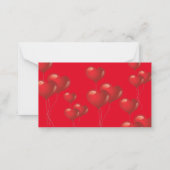 Cartes de visite de la Saint Valentin (Dos)