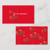 Cartes de visite de la Saint Valentin (Devant / Derrière)