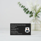 Cartes de visite de la sécurité des services de sé (Debout devant)