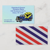 Cartes de visite de la société Concret & Cement (Devant / Derrière)