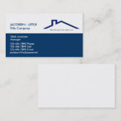 Cartes de visite de la société de titre (Devant / Derrière)