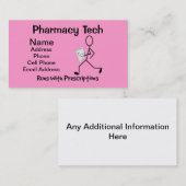 Cartes de visite de la technologie de la pharmacie (Devant / Derrière)