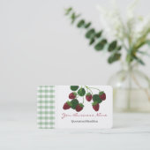 Cartes de visite de la vigne aux fraises (Debout devant)