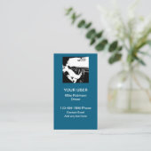 Cartes de visite de la voile de conduite Uber (Debout devant)