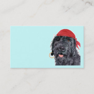 Cartes de visite de Labradoodle de pirate