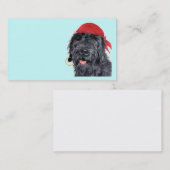 Cartes de visite de Labradoodle de pirate (Devant / Derrière)
