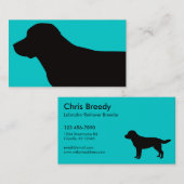 Cartes de visite de labrador retriever (Devant / Derrière)