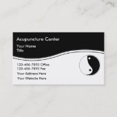 Cartes de visite de l'acupuncture (Devant)