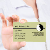 Cartes de visite de l'acupuncture