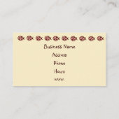 Cartes de visite de Ladybug (Dos)