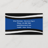 Cartes de visite de l'Agence d'assurance moderne (Dos)