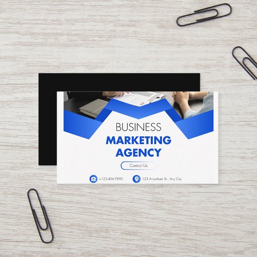 Cartes de visite de l'agence de marketing