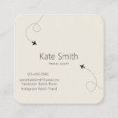 Cartes de visite de l'agence de voyage ! (Dos)