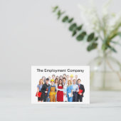 Cartes de visite de l'Agence temporaire pour l'emp (Debout devant)