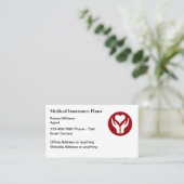 Cartes de visite de l'agent d'assurance Médicale (Debout devant)