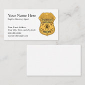 CARTES DE VISITE DE L'AGENT DE RESTAURATION FUGITI (Devant / Derrière)