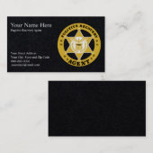 CARTES DE VISITE DE L'AGENT DE RESTAURATION FUGITI (Devant / Derrière)