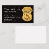 CARTES DE VISITE DE L'AGENT DE RESTAURATION FUGITI (Devant / Derrière)