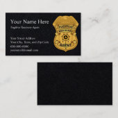 CARTES DE VISITE DE L'AGENT DE RESTAURATION FUGITI (Devant / Derrière)