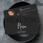 Cartes de visite de l'agent immobilier avec code Q