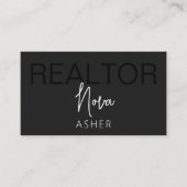 Cartes de visite de l'agent immobilier avec code Q (Devant)