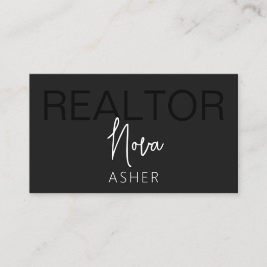 Cartes de visite de l'agent immobilier avec code Q (Devant)