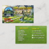 Cartes de visite de l'aménagement paysager et de l (Devant / Derrière)