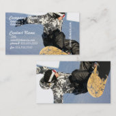 Cartes de visite de lancement de surf des neiges (Devant / Derrière)