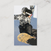 Cartes de visite de lancement de surf des neiges (Dos)