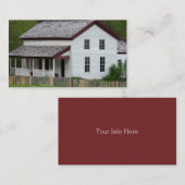 Cartes de visite de l'ancienne ferme de campagne (Devant / Derrière)