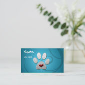 Cartes de visite de l'animal de compagnie de coeur (Debout devant)