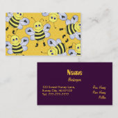 Cartes de visite de l'apiculture (Devant / Derrière)