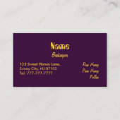 Cartes de visite de l'apiculture (Dos)